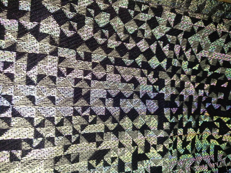 Reflective Luminous Interwoven cotton denim Fabric